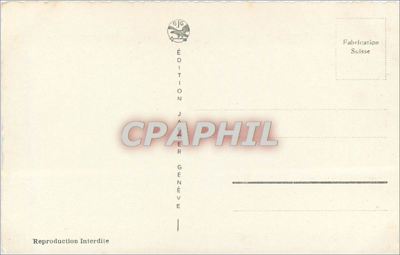 CPA Geneve Vue generale  — Verso