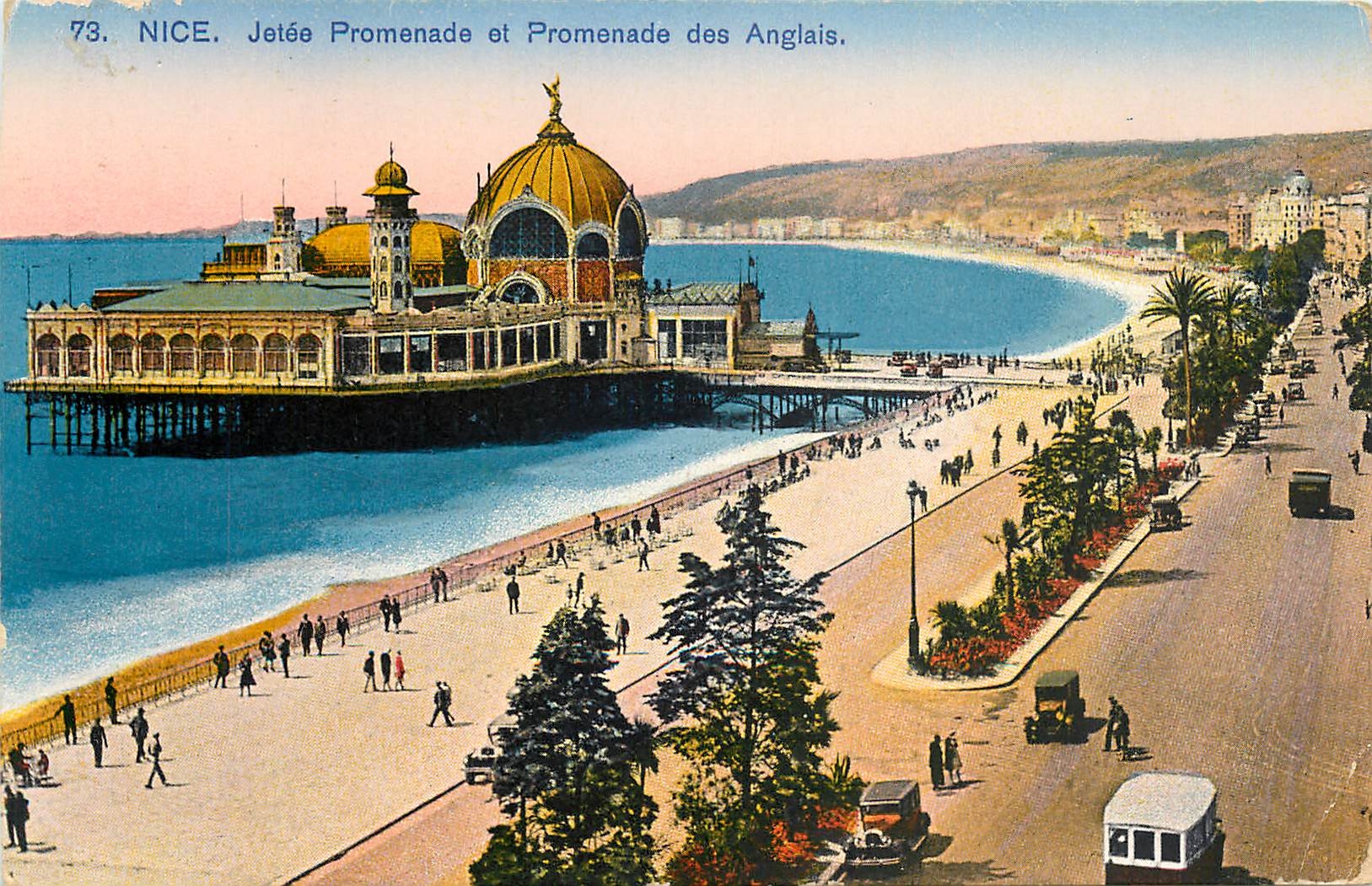 CPA Nice Jetee Promenade et Promenade des Anglais 