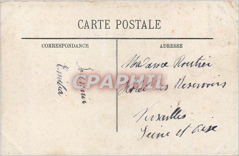 CPA Lourdes La Grotte Les Robinets  — Verso