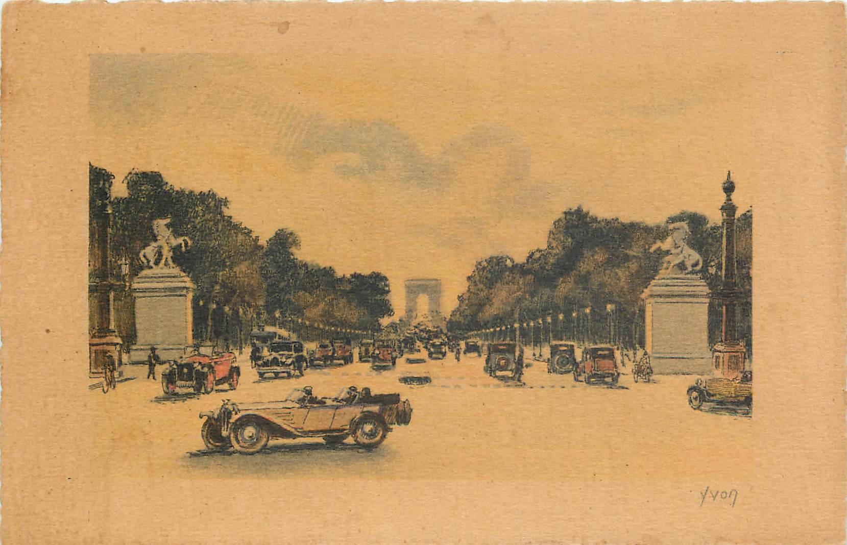 CPA Paris Avenue des Champs Elysees 