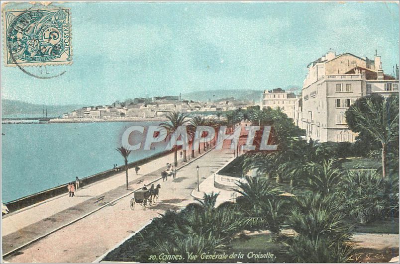 CPA Cannes Vue Generale de la Croisette 