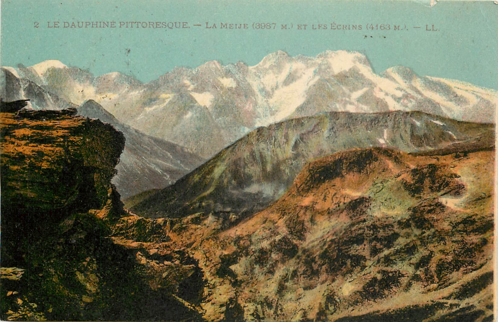 CPA Le Dauphine Pittoresque La Meije et les Ecrins 