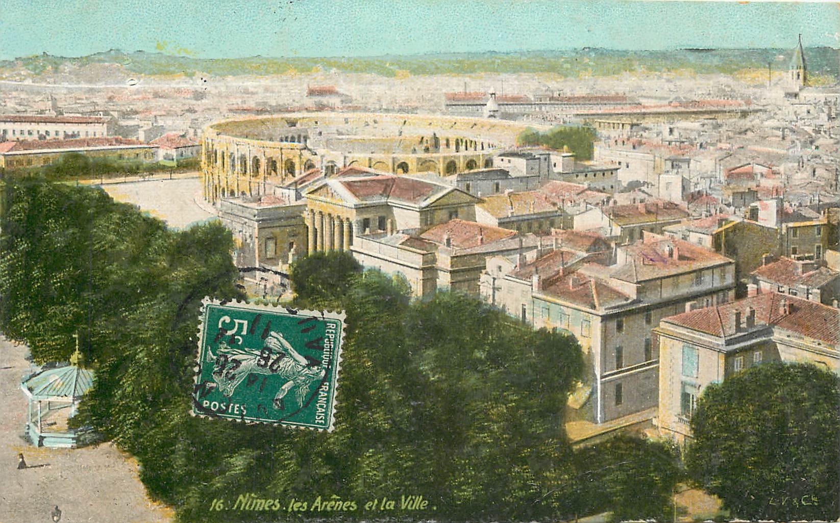 CPA Nimes les Arenes et la Ville 