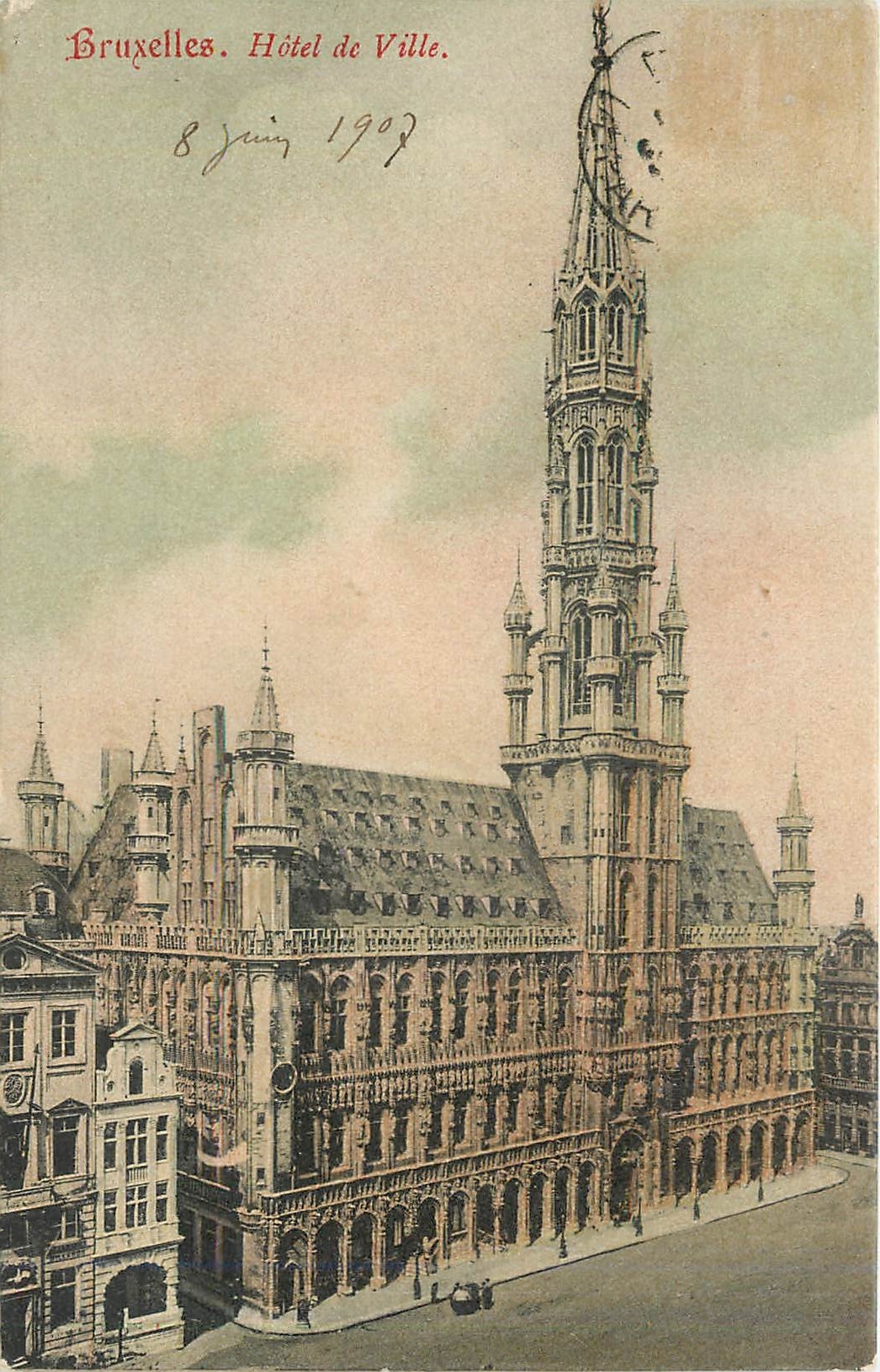 CPA Bruxelles Hotel de Ville 