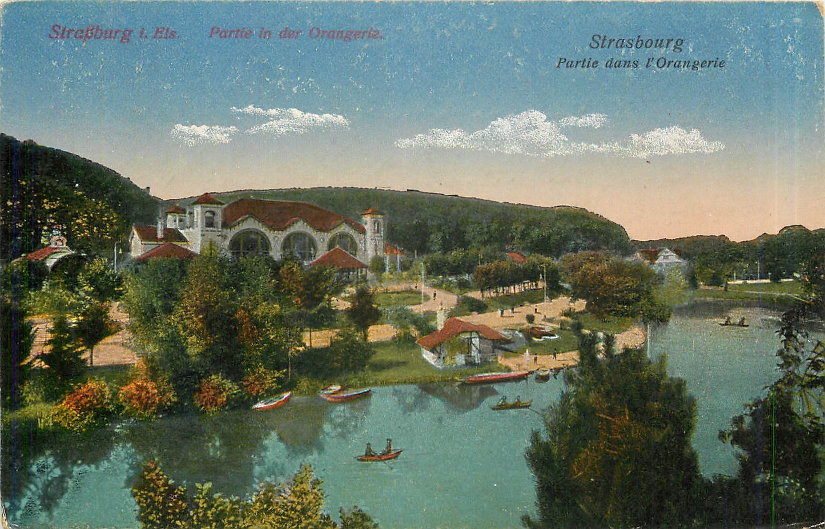 CPA Strassburg Partie in der Orangerie 