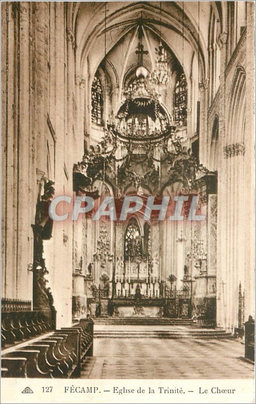 CPA Fecamp Eglise de la Trinite Le Choeur 
