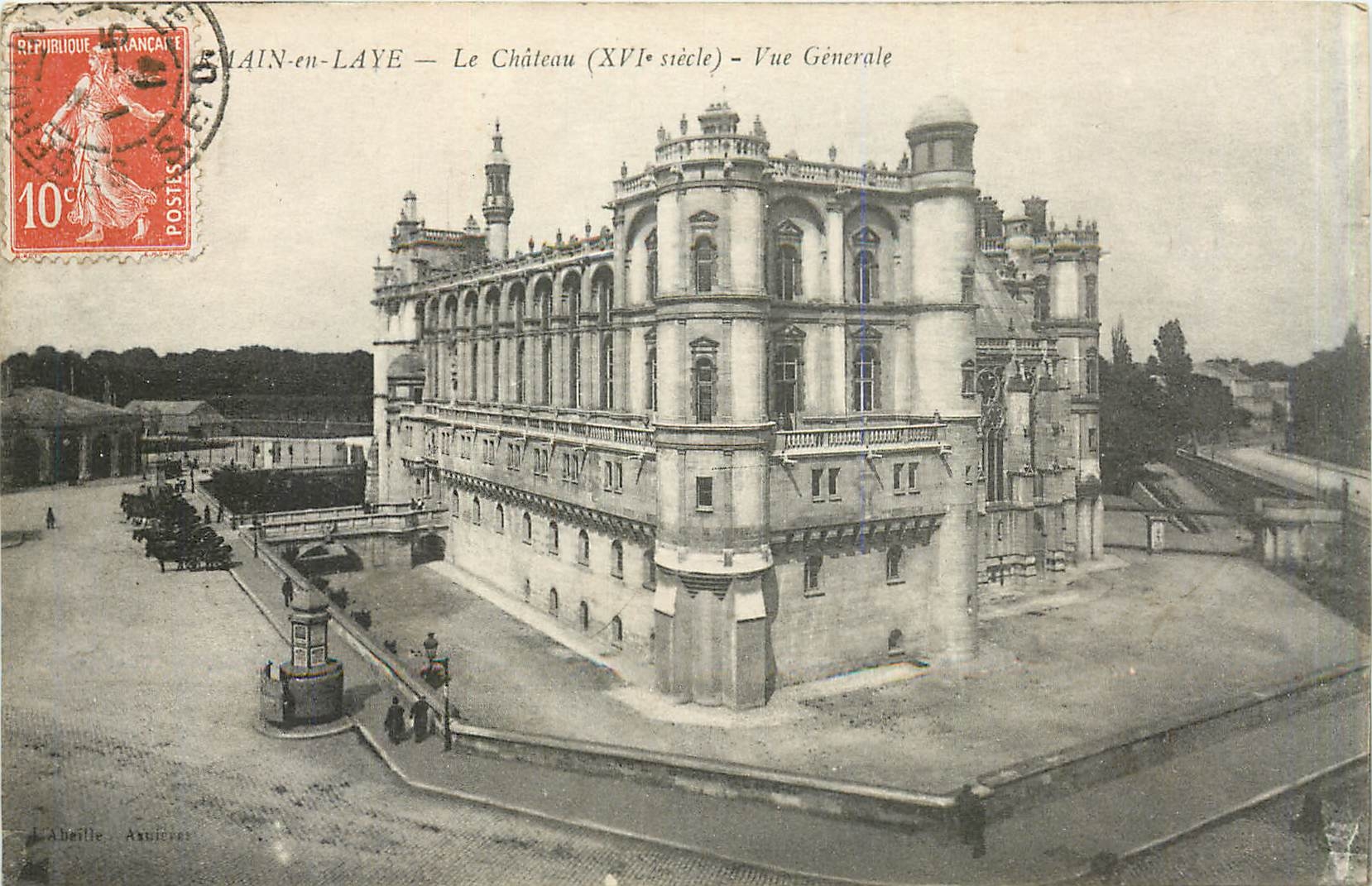 CPA St Germain en Laye Le Chateau Vue Generale 
