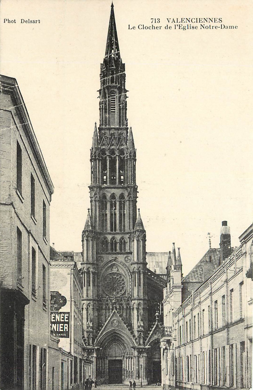 CPA Valenciennes Le Clocher de l'Eglise Notre Dame 