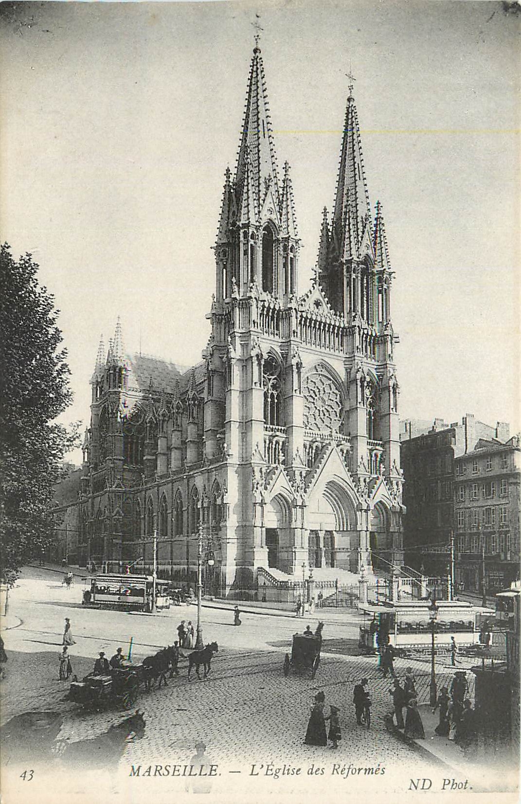 CPA Marseille l'Eglise des Reformes 