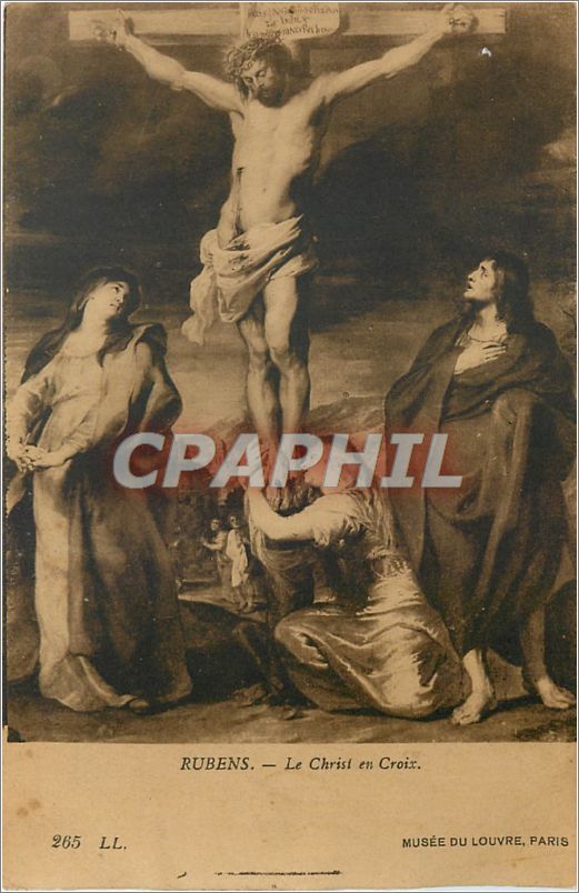 CPA Rubens Le Christ en Croix Musee du Louvre Paris 