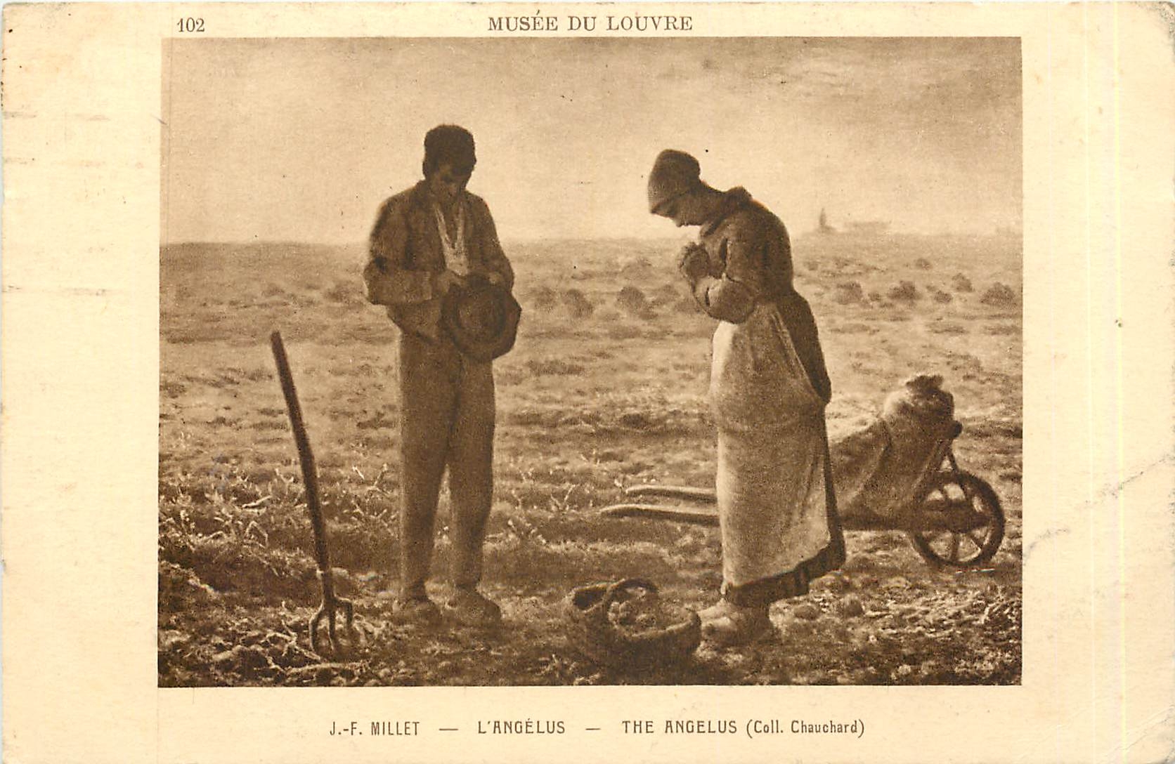 CPA Musee du Louvre JF Millet L'Angelus 