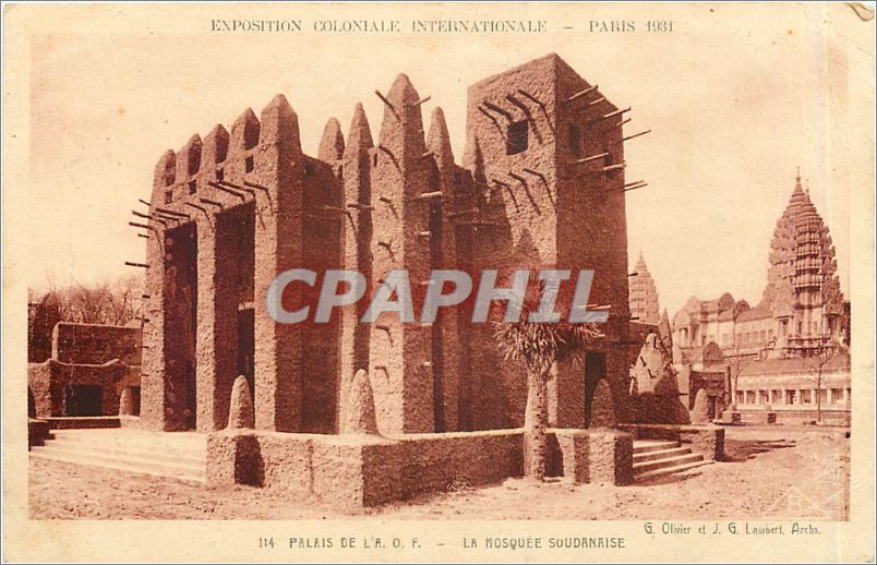 CPA Exposition Coloniale Internationale Paris Palais de La OF La Mosquee Soudanaise 