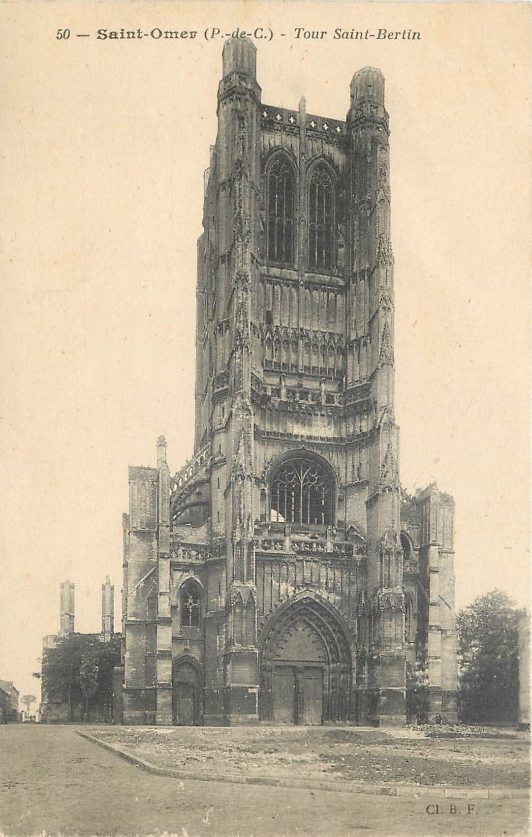 CPA Saint Omer P de C Tour Saint Berlin 