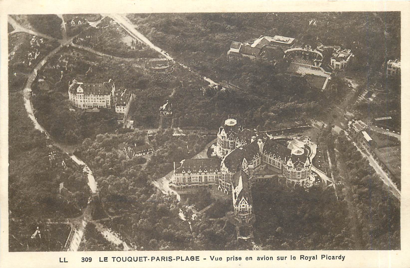 Le Touquet-Paris-Plage — Vue prise en avion sur le Royal Picardy — LL 309