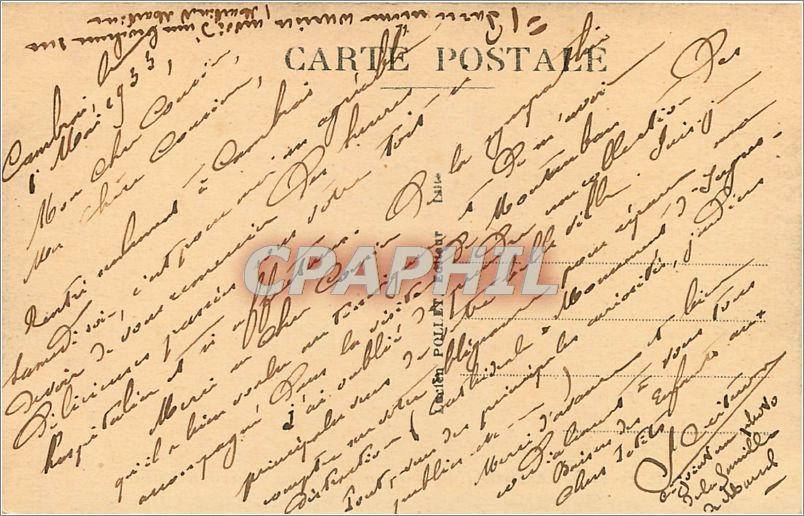 CPA Cambrai Pavillon Rustique Jardin Public  — Rückseite