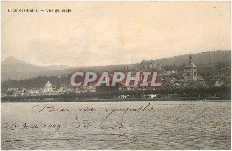 CPA Evian les Bains Vue generale 