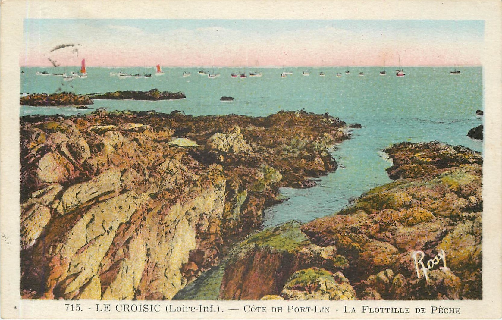 CPA Le Croisic Loire Inf Cote de Port Lin La Flottille de Peche 