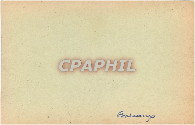 CPA Bordeaux  — Verso