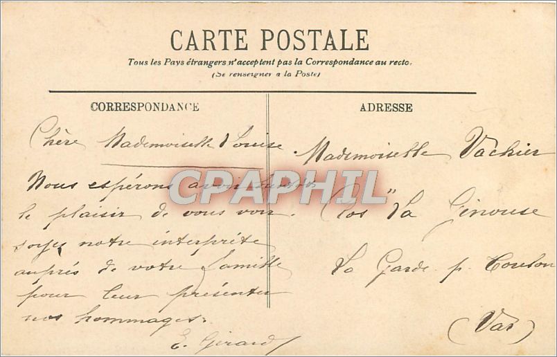 CPA Paris L'Abside de Notre Dame  — Rückseite