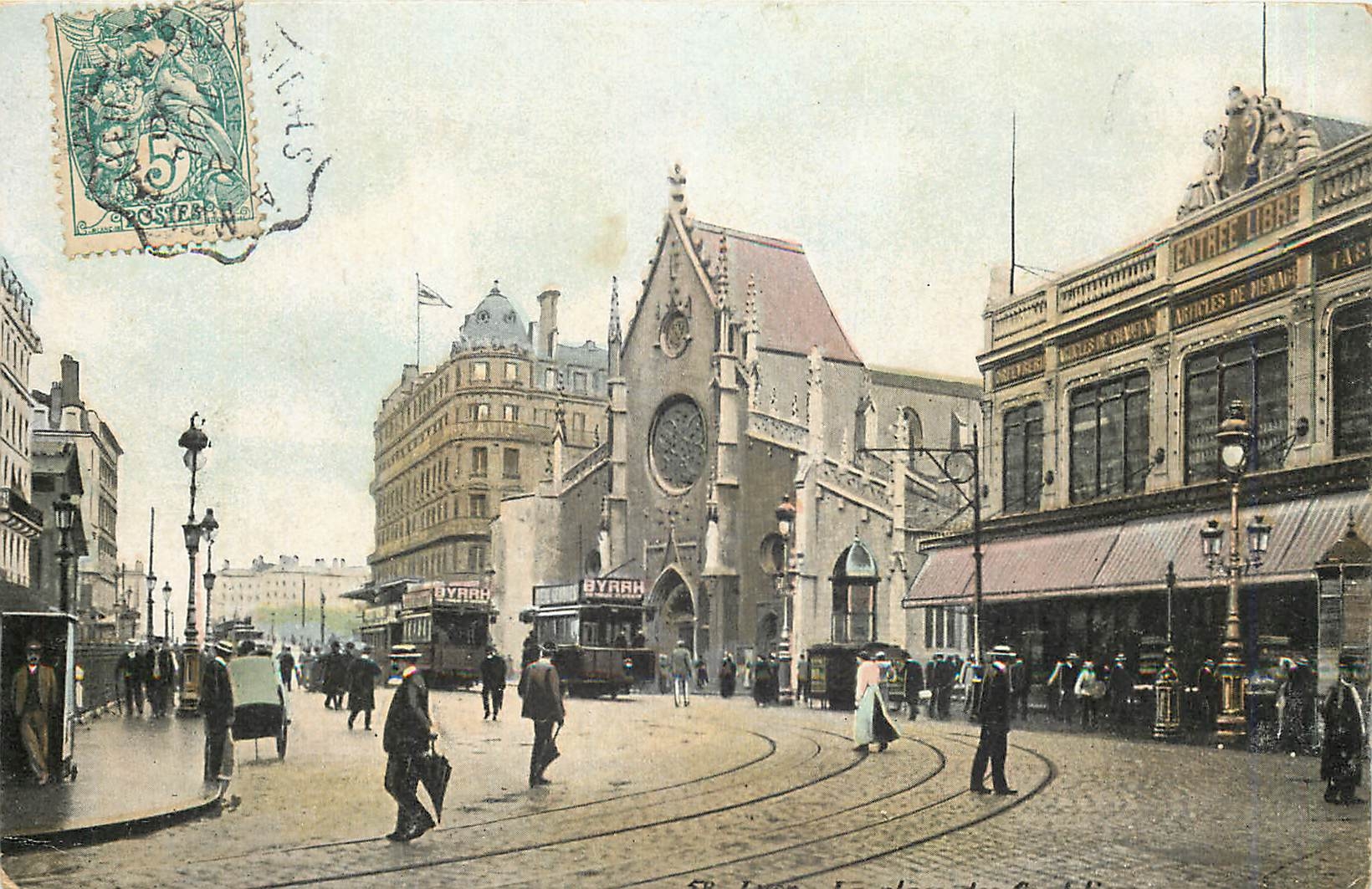 CPA Lyon La place des Cordeliers Tramway