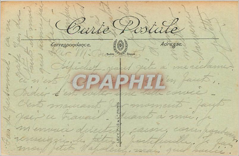 CPA Le Puy Vue generale prise du Rocher d'Espaly  — Rückseite