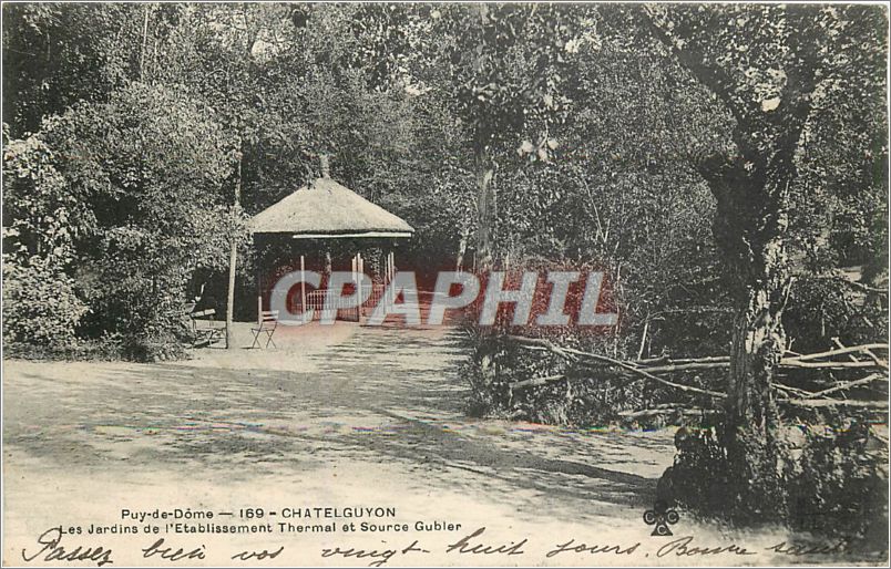 CPM Puy de Dome Chatelguyon Les Jardins de l'Etablissement Thermal et Source Gubier 