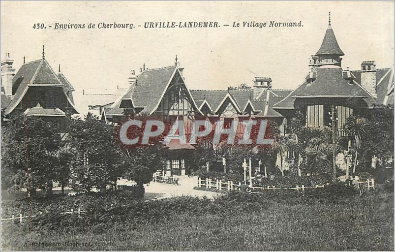 CPM Environs de Cherbourg Urville Landemer Le Village Normand 