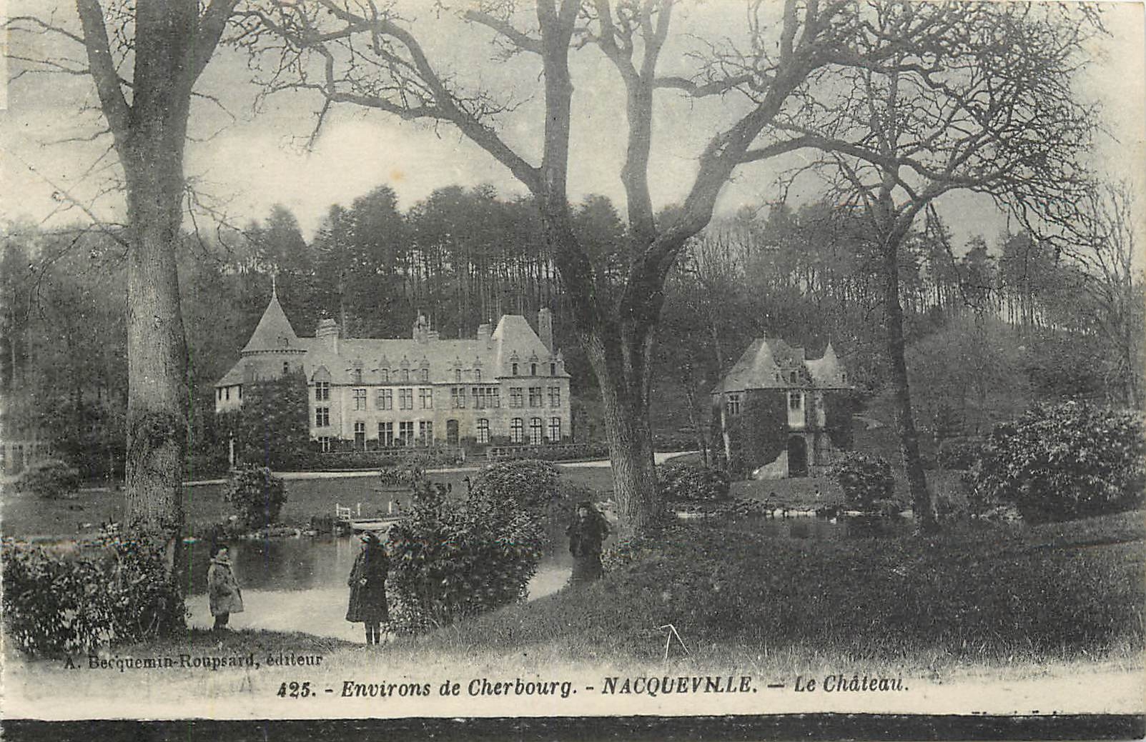CPA Environs de Cherbourg Nacqueville Le Chateau 