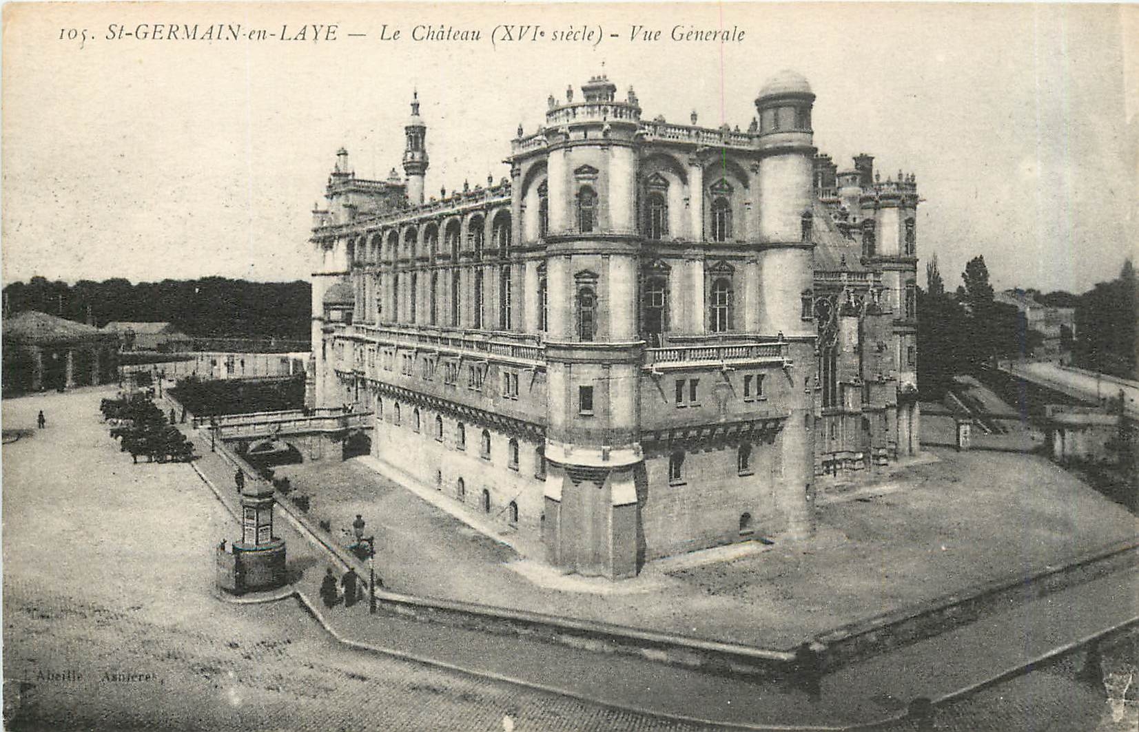 CPA St Germain en Laye Le Chateau vue generale 