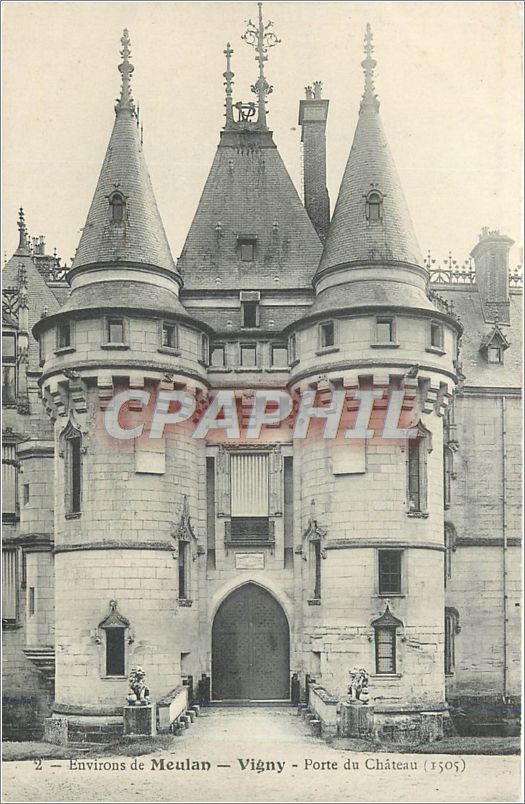 CPA Environs de Meulan Vigny Porte du Chateau 