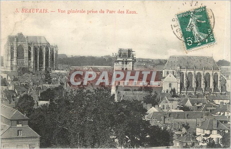 CPA Beauvais Vue generale prise du Parc des Eaux 
