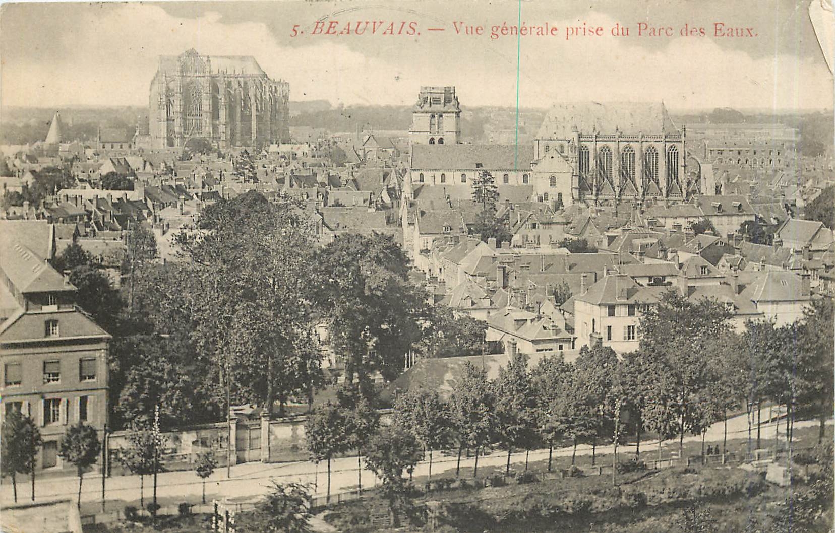 Beauvais — Vue générale prise du Parc des Eaux.