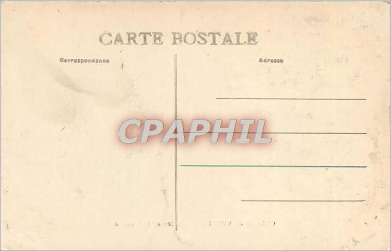 CPA Chateau de Verteuil Salon de la Licorne  — Rückseite
