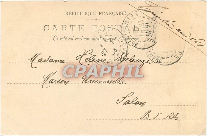 CPA Dieppe Les Vieilles Tours  — Rückseite