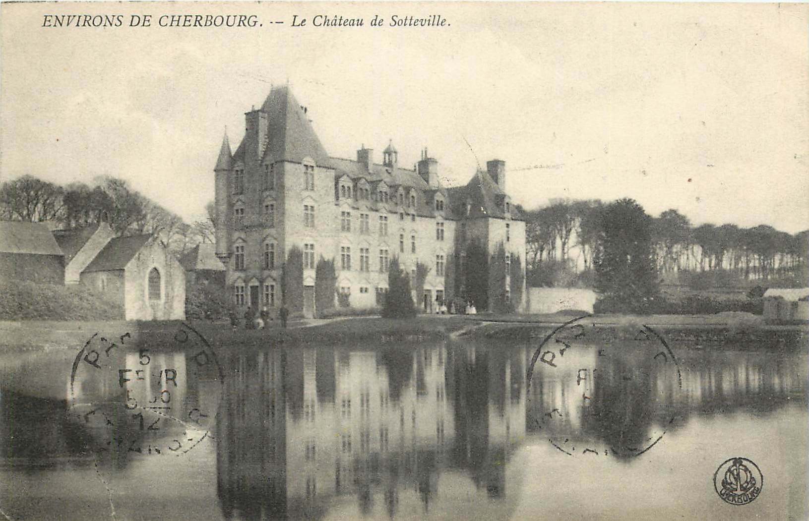 CPA Environs de Cherbourg Le Chateau de Sotteville 