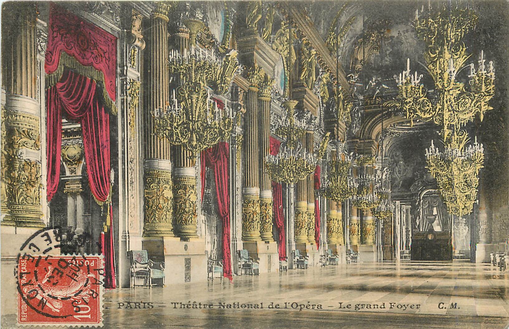 CPA Paris Theatre National de l'Opera Le grand Foyer 