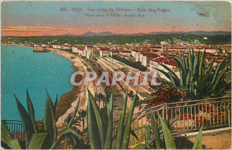 CPA Nice Vue prise du Chateau Baie des Anges 