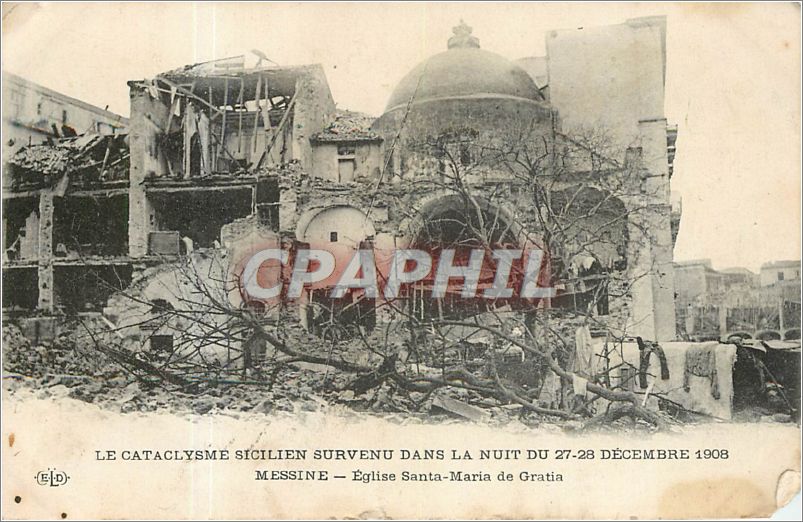 CPA Le Cataclysme Sicilien Survenu dans la nuit du 27 28 Decembre 1908 