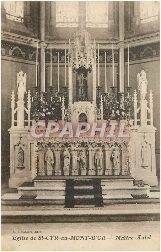 CPA Eglise de St CYR au Mont d'Or Maitre Autel 