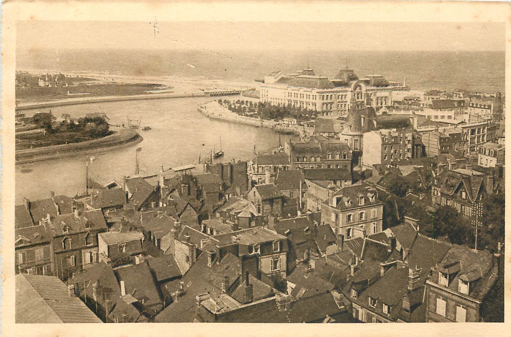 Trouville, la Reine des Plages — Le Casino, l'Embouchure de la Touques — Éditeur : Cartes 'La Cigogne', 35 Avenue de la République, Deauville