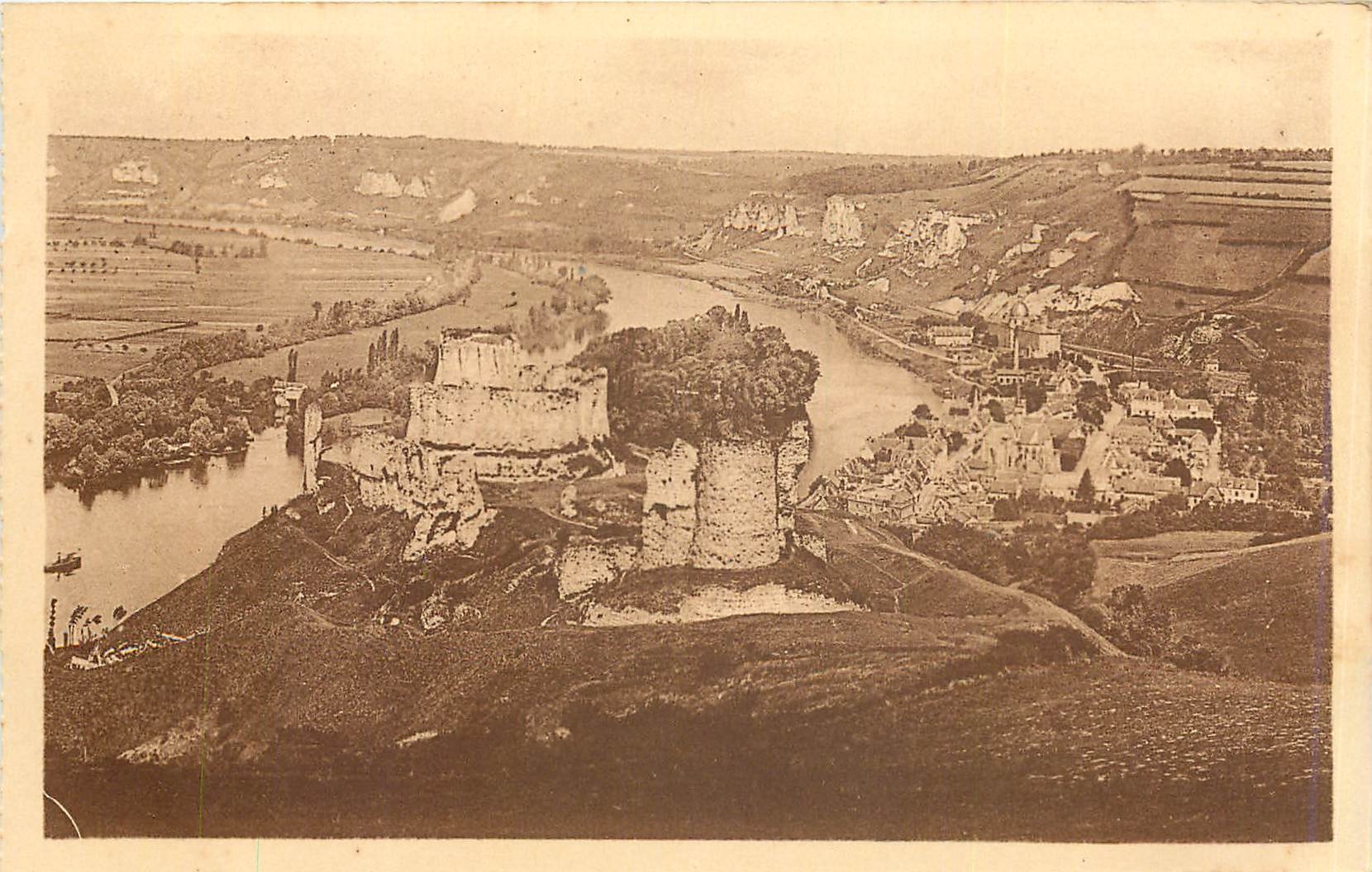 Les Ruines du Château Gaillard et la Vallée de la Seine — Imp. Lévy et Berbin, Paris