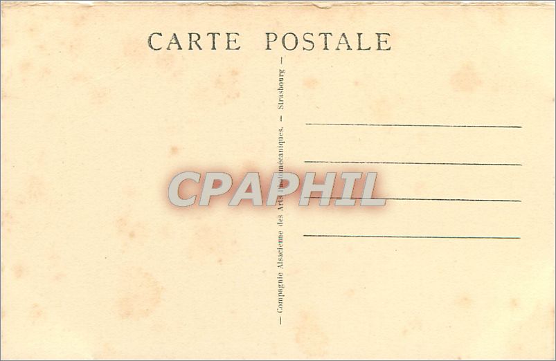 CPA Strasbourg La Petite France  — Rückseite