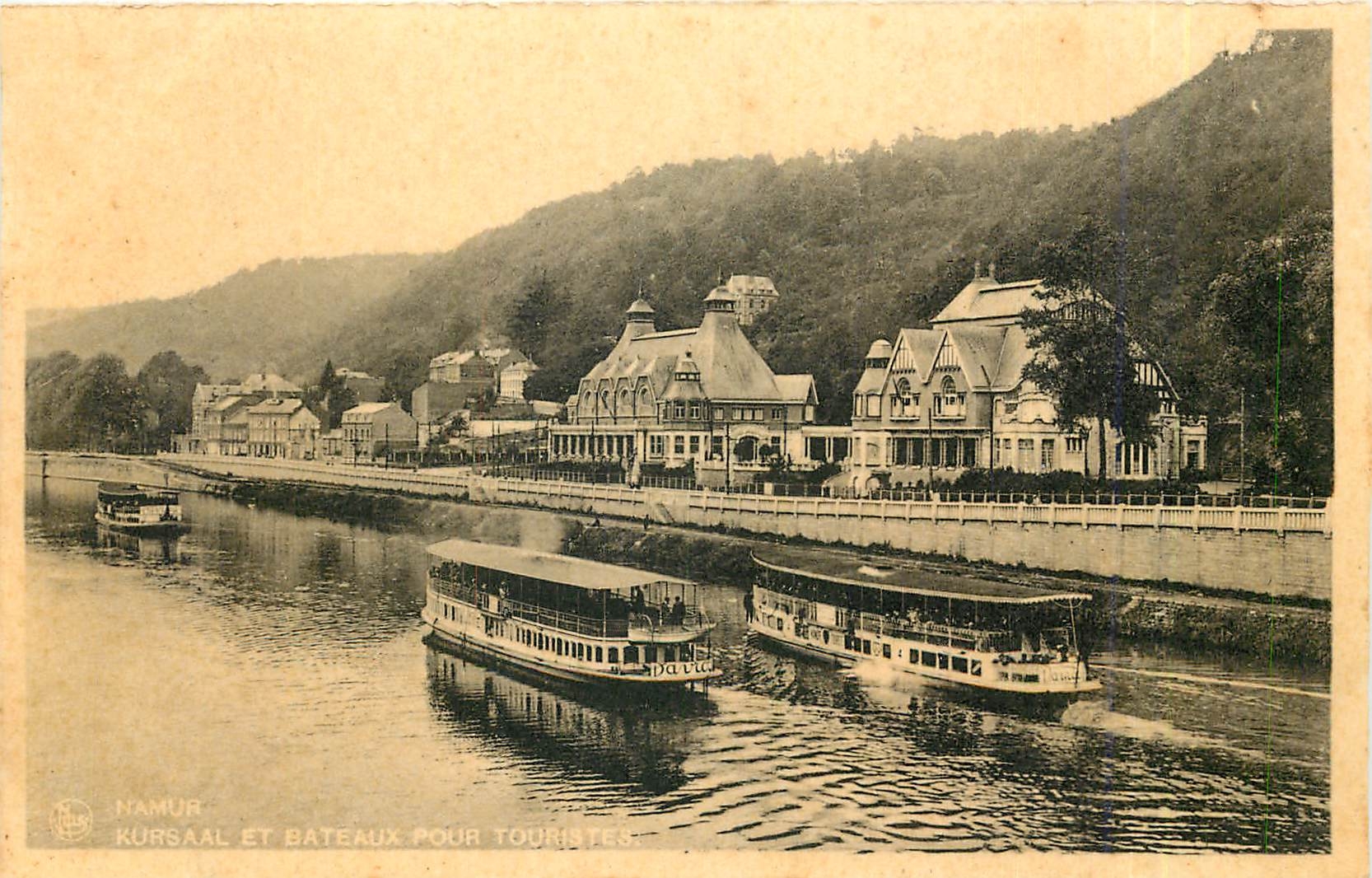 CPA Namur Kursaal et Bateaux pour Touristes Bateaux