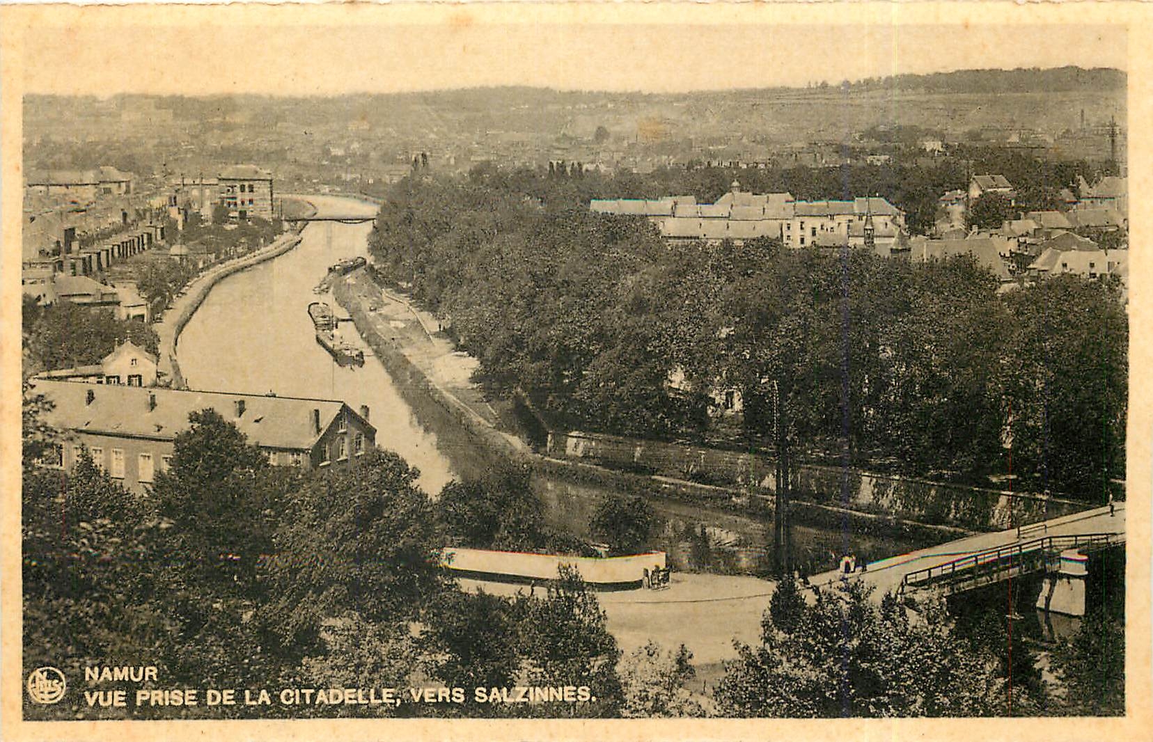CPA Namur vue prise de la Citadelle vers Salzinnes 