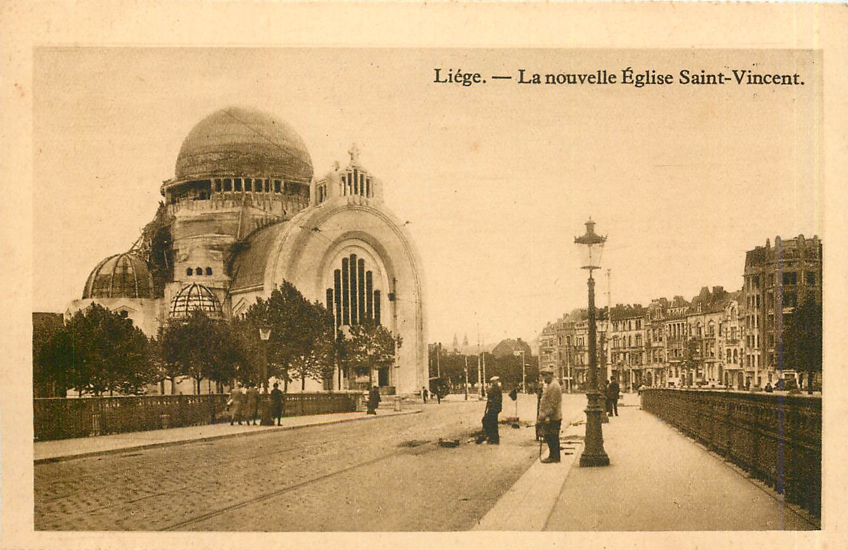 CPA Liege La Nouvelle Eglise Saint Vincent 