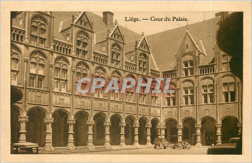 CPA Liege Cour du Palais 
