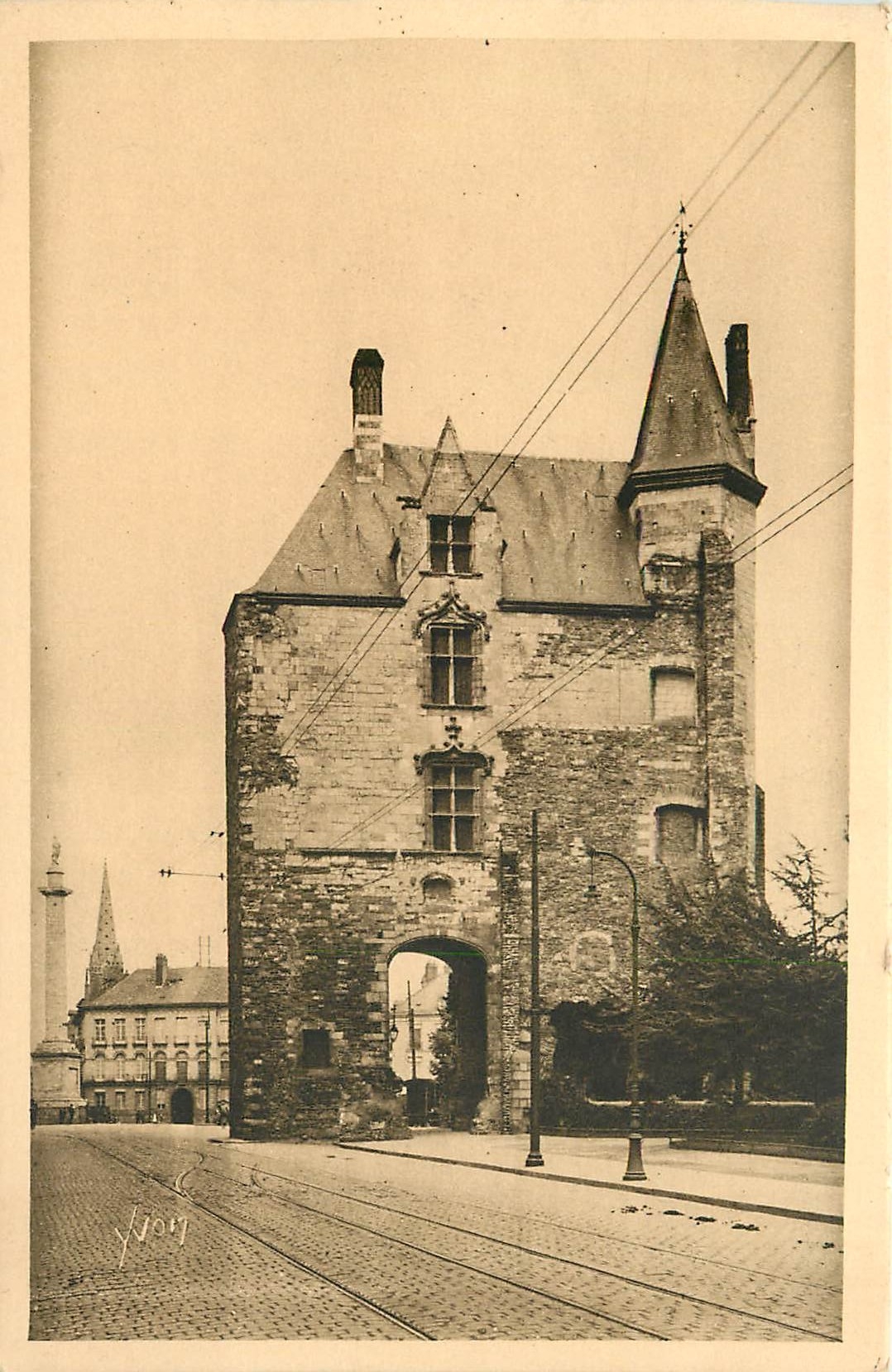 CPA Nantes Loire Inferieure Porte St Pierre 