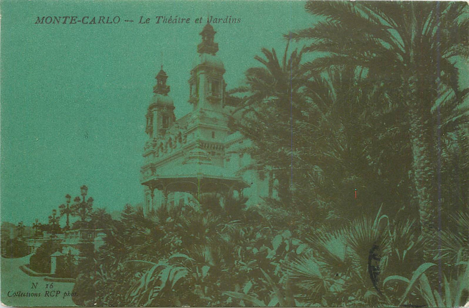 CPA Monte Carlo Le Theatre et Jardins 