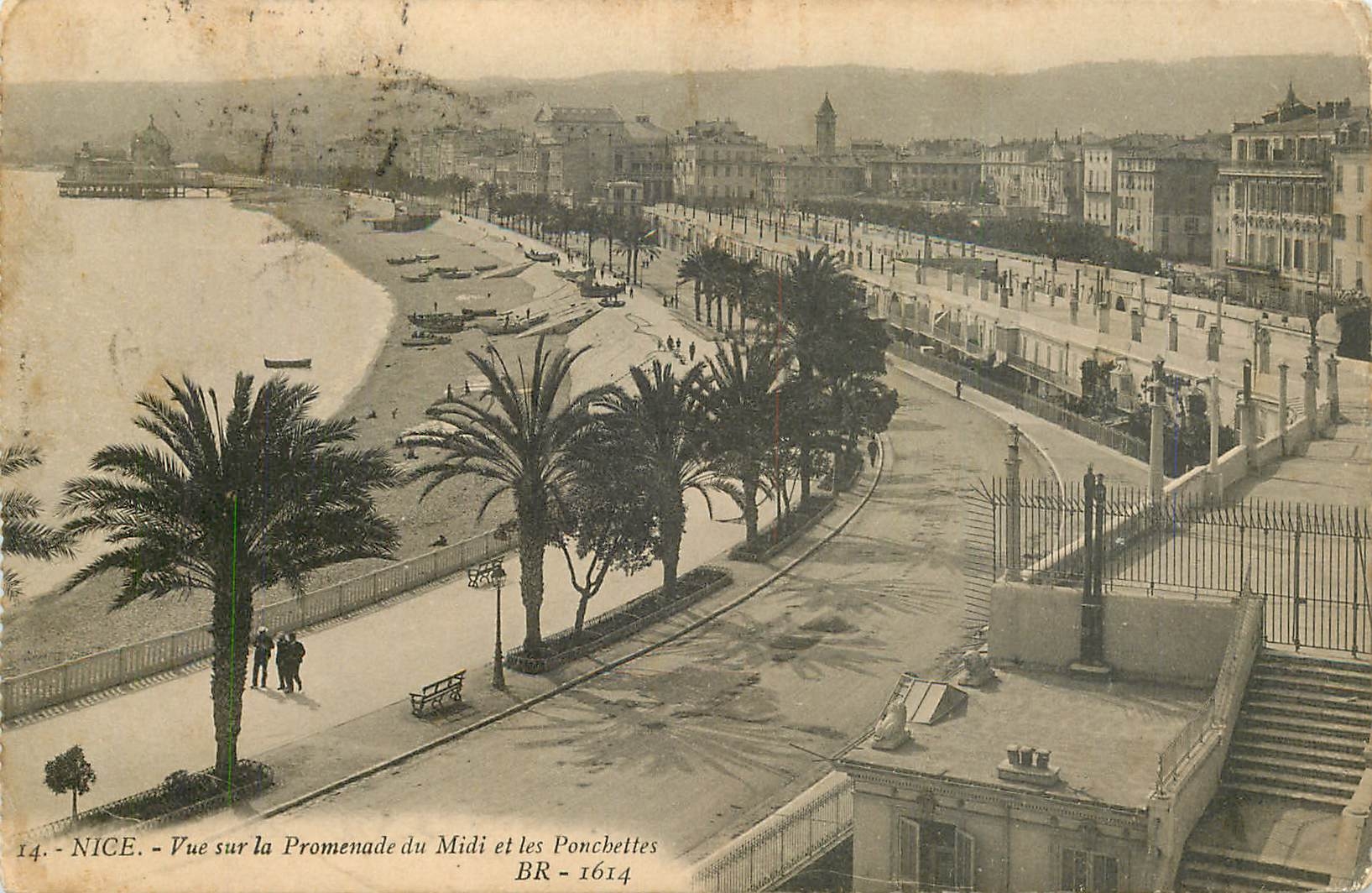 CPA Nice Vue sur la Promenade du Midi et les Ponchettes 
