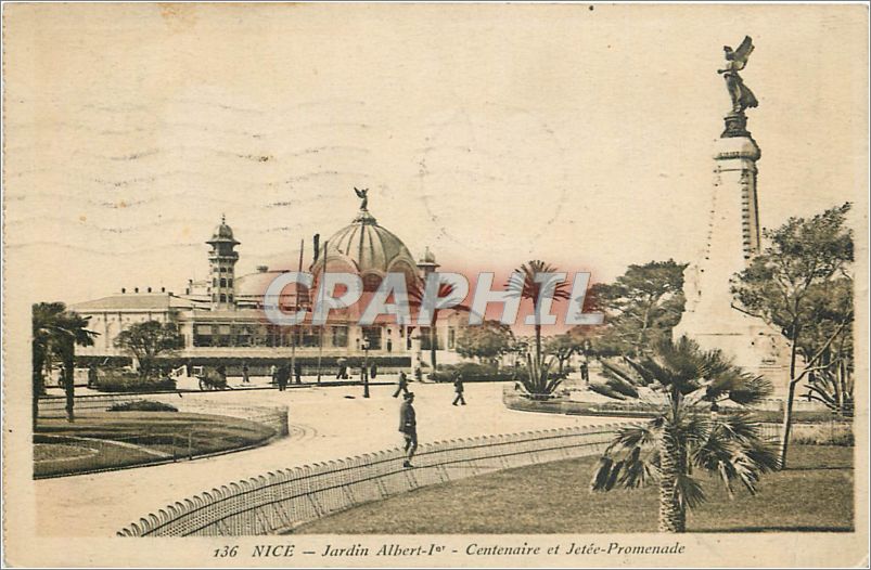 CPA Nice Jardins Albert 1er Centenaire et Jetee Promenade 